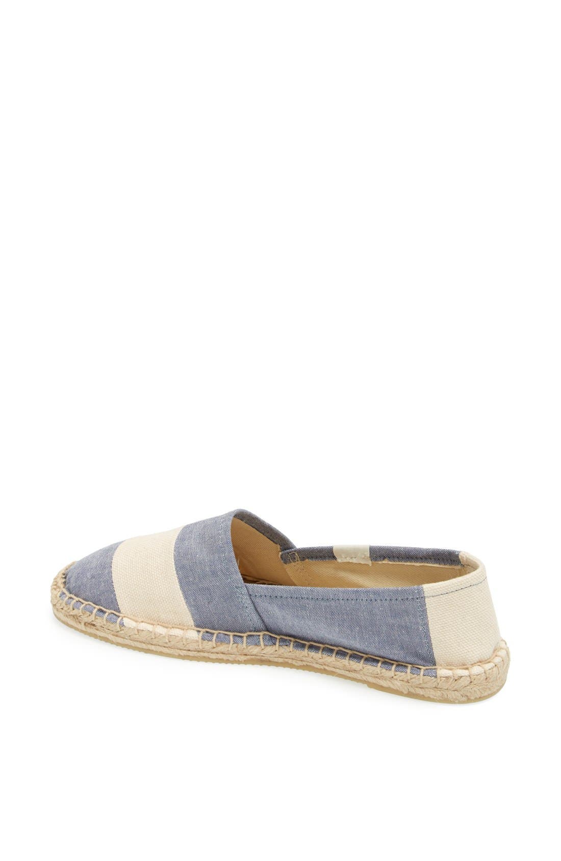 'Barca' Stripe Espadrille, Alternate, color, CHAMBRAY NATURAL