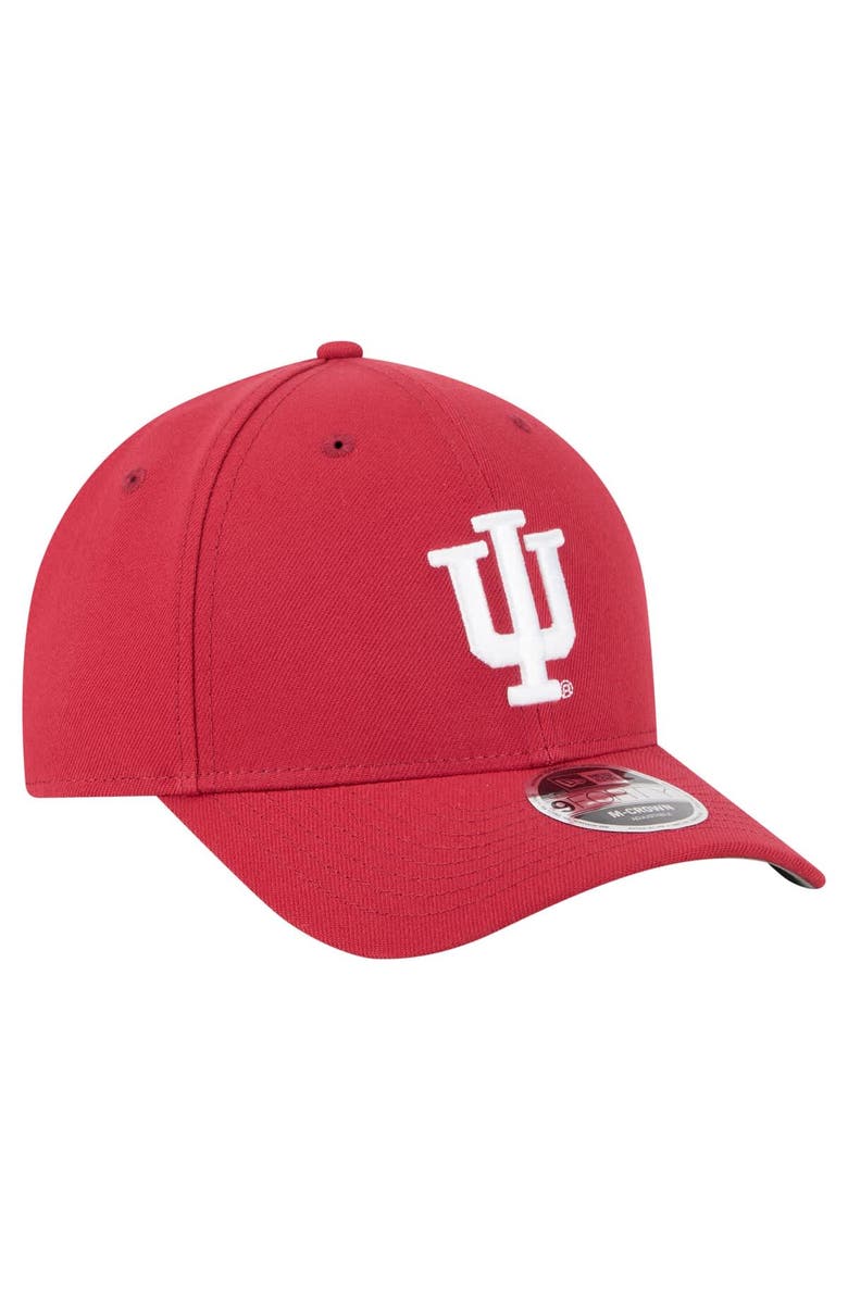 New Era Men's New Era Crimson Indiana Hoosiers Team Collective 9FORTY M-Crown Adjustable Hat, Alternate, color, 