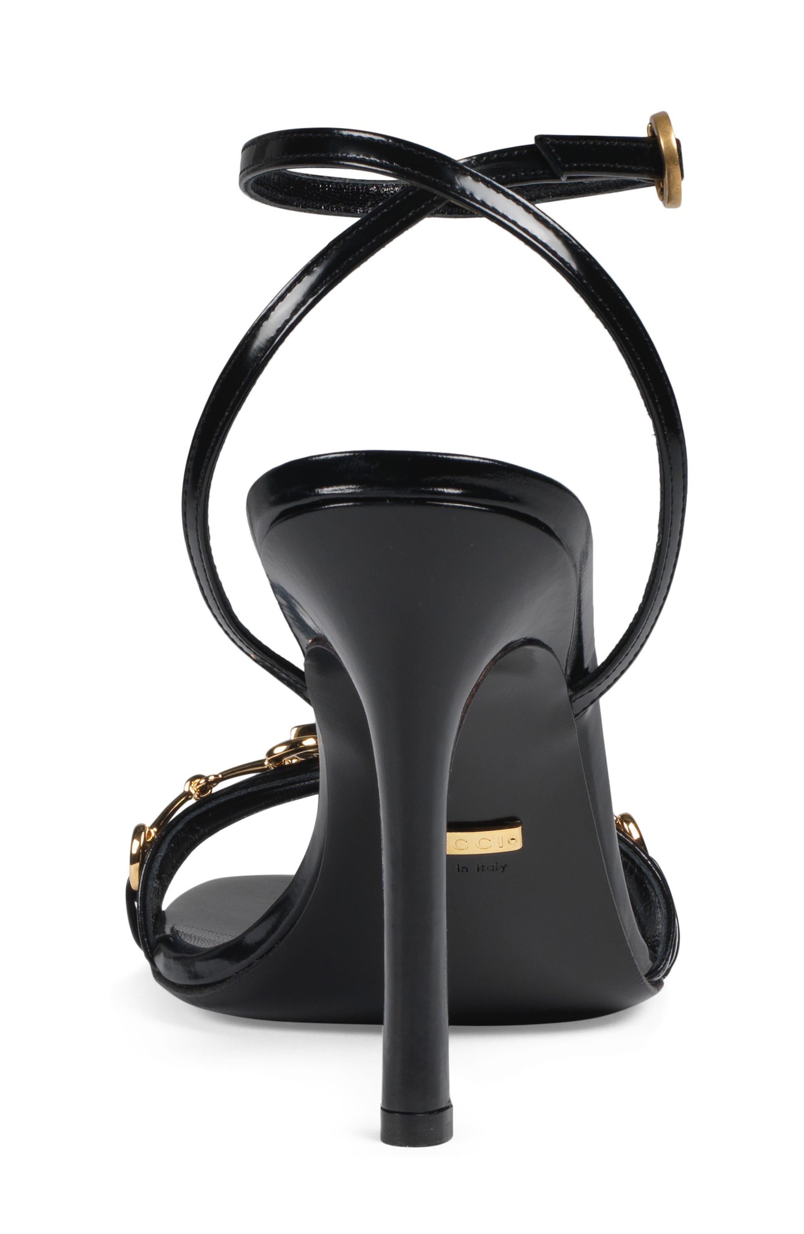 Gucci Moorea Horsebit Strappy Sandal, Alternate, color, 