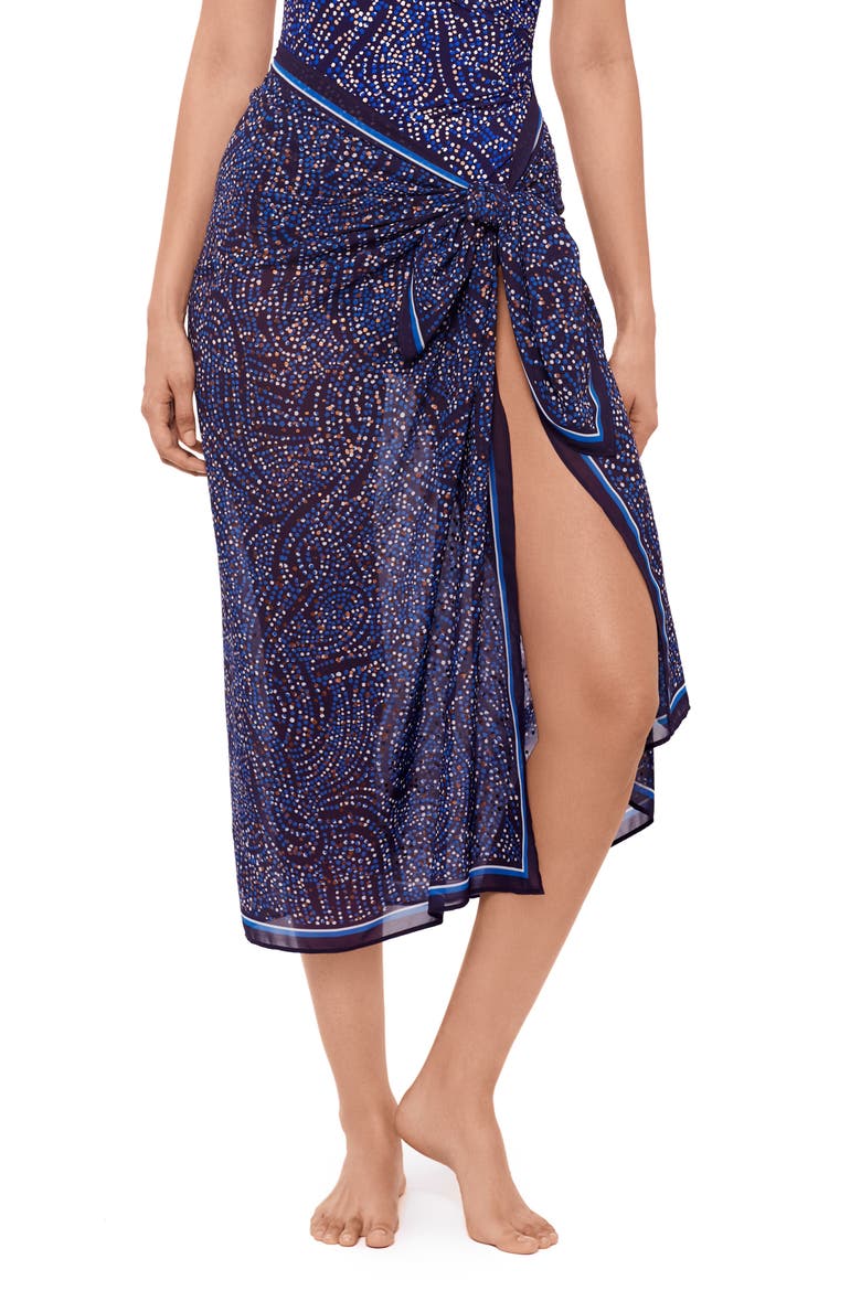 Spotlight Cover-Up Pareo, Alternate, color, PLUM MULTI
