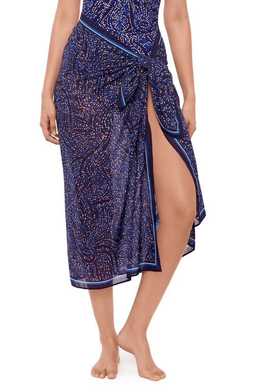 Miraclesuit ® Spotlight Cover-up Pareo In Plum Multi