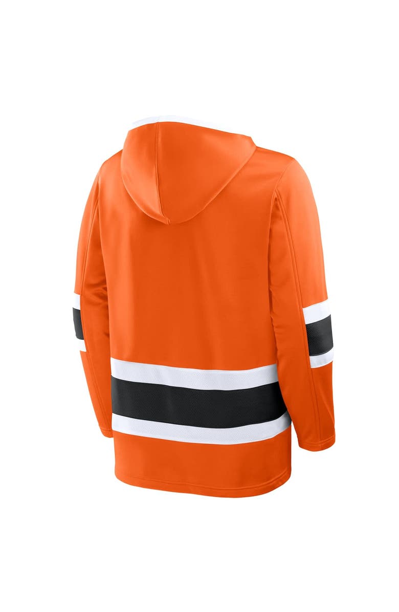 FANATICS Men
s Fanatics Orange Philadelphia Flyers Prime Time Fleece Hoodie, Alternate, color, Orange