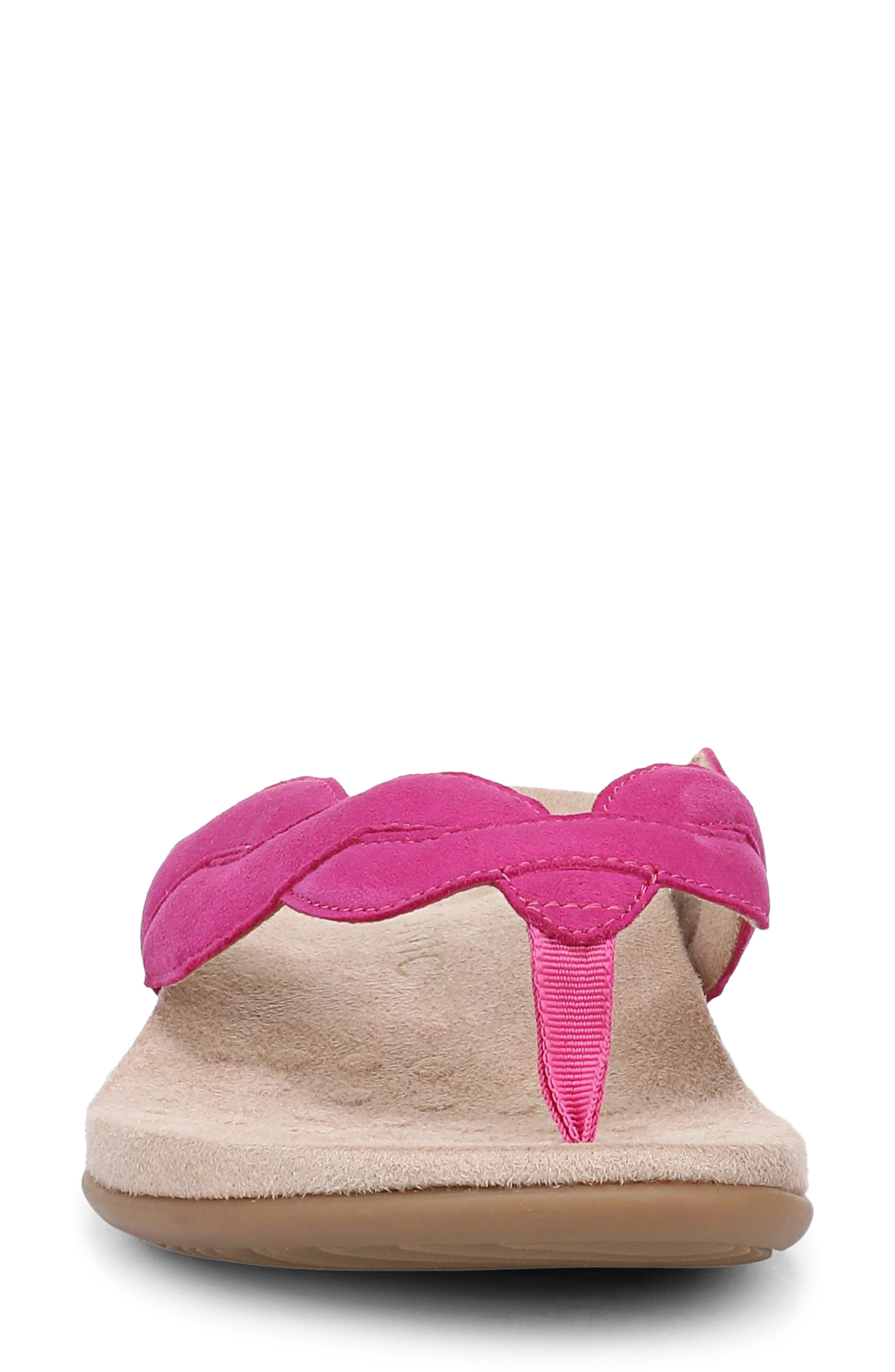 Bella Braid Flip Flop, Alternate, color, ROSE VIOLET