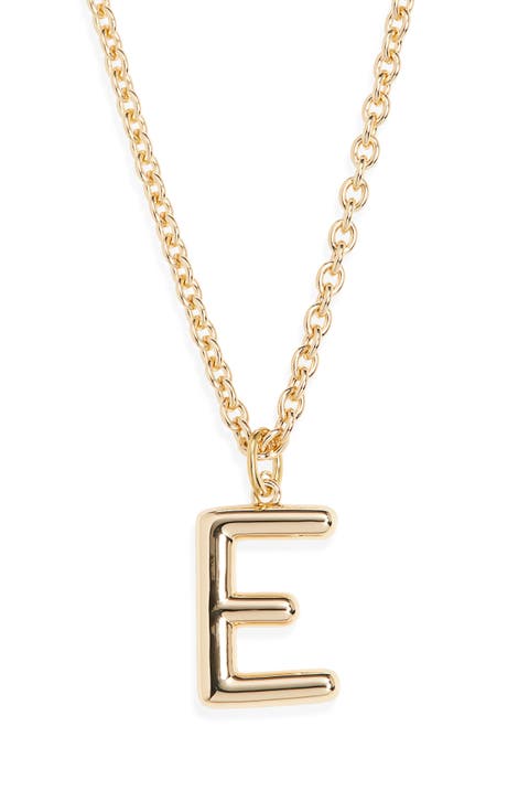 The Big Puffy Initial Pendant Necklace