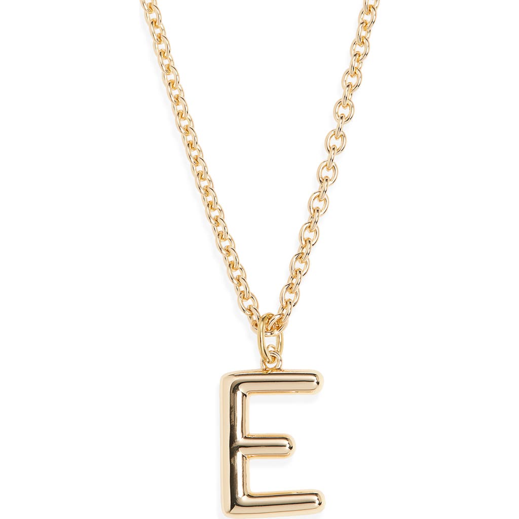 Roxanne Assoulin The Big Puffy Initial Pendant Necklace In Brown