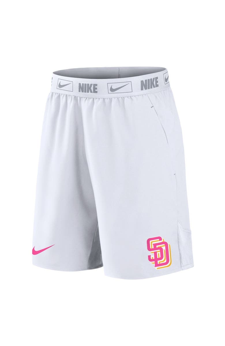 Nike Men's Nike White San Diego Padres City Connect Performance Shorts, Alternate, color,