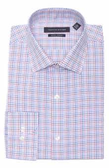 Tommy Hilfiger Slim Fit Check Stretch Cotton Dress Shirt