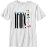 Barbie Boys' Striped Swimsuit Forever Icon T-Shirt