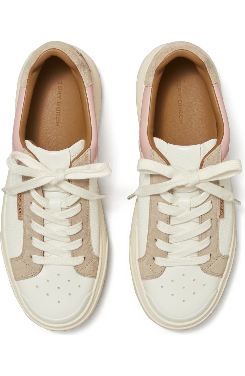 Tory Burch Ladybug Sneaker, Alternate, color, White / Rosa / Calcare