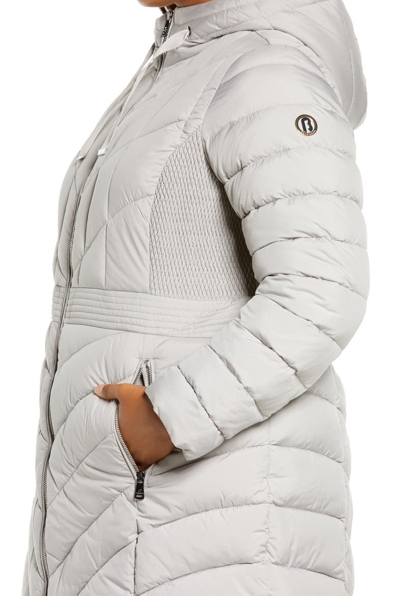 Packable Hooded Walker Coat, Alternate, color, OPAL GREY