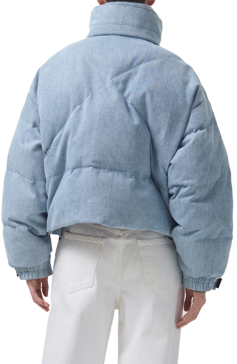 AGOLDE Nova Organic Cotton Denim Puffer Jacket, Alternate, color,