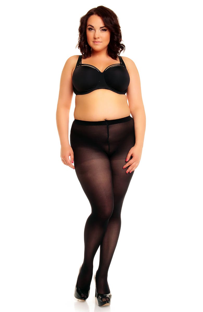 Glamory Hosiery Microstar 50 Tights, Alternate, color, Black