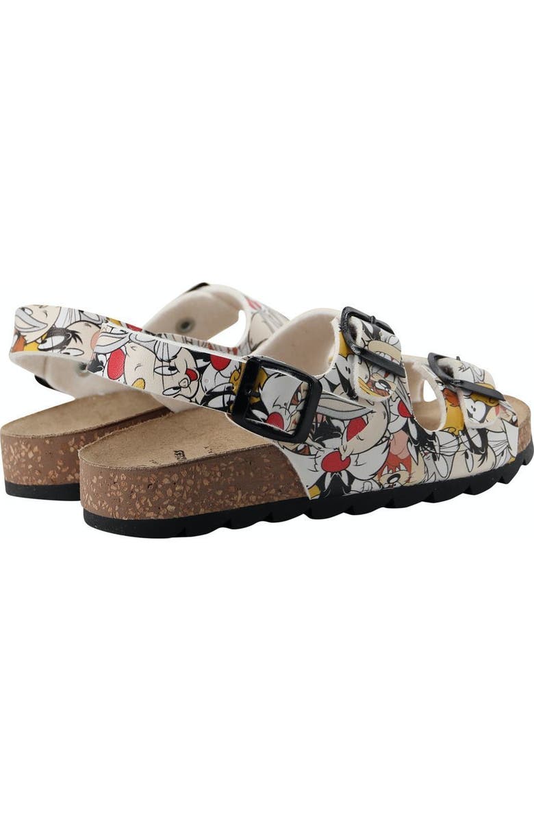 Master of Arts Looney Tunes Sandals, Alternate, color, White