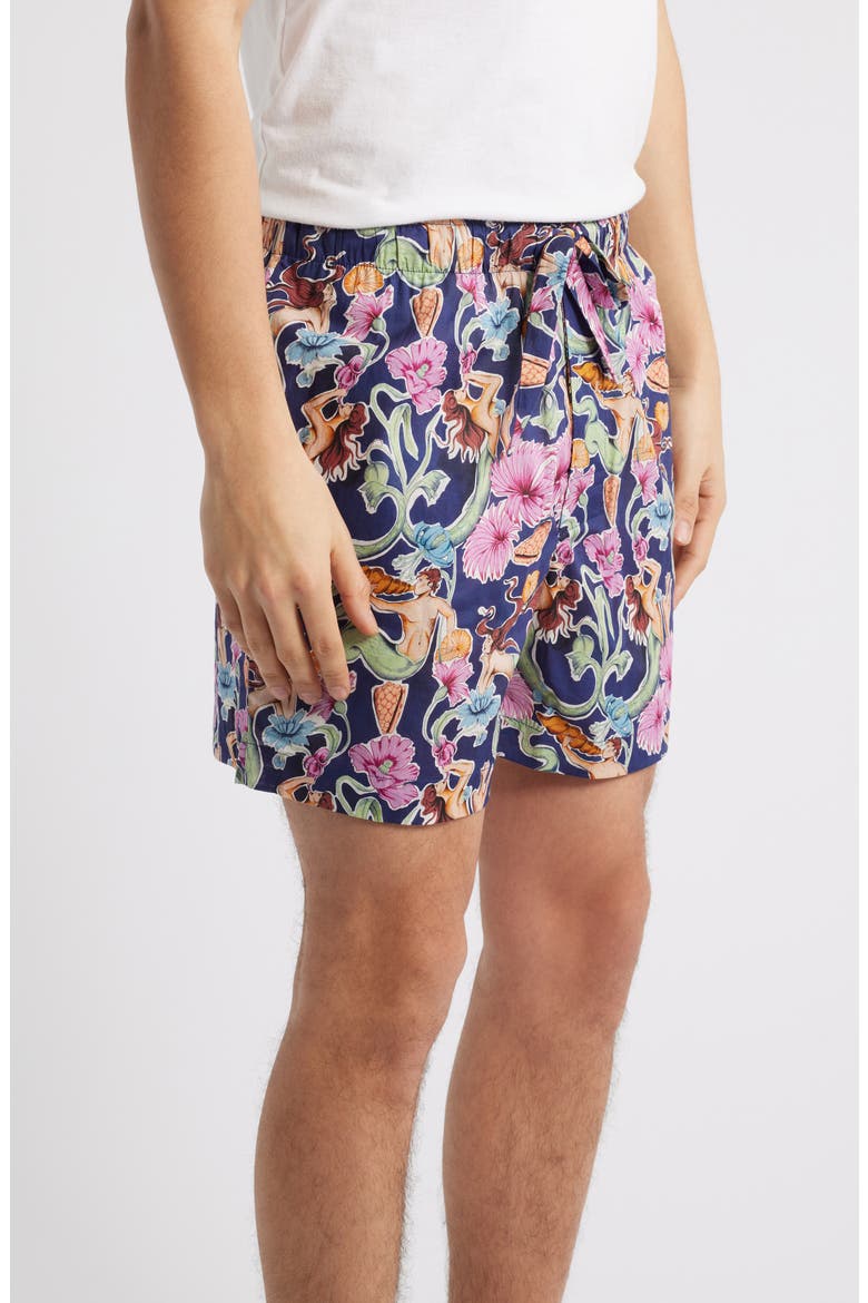 Ben Calypso Pajama Shorts, Alternate, color, BLUE