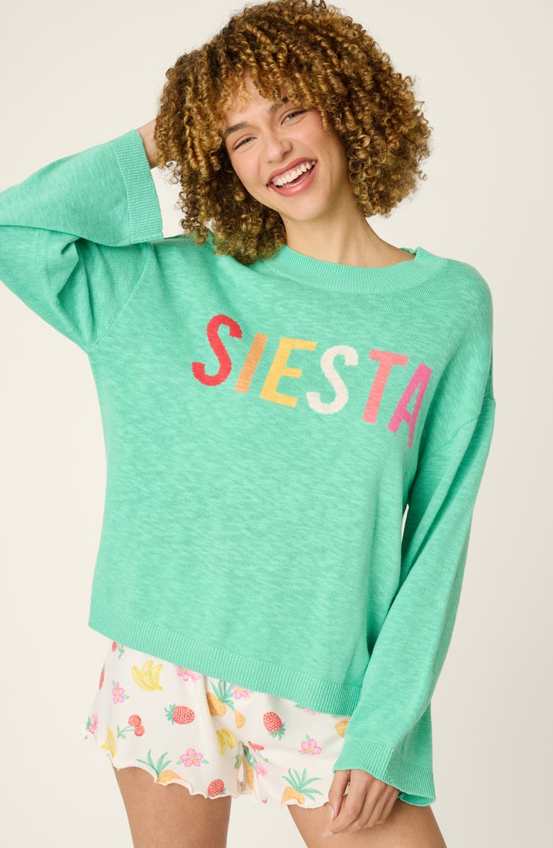 PJ Salvage Viva La Vida Crewneck Sweater, Alternate, color, 