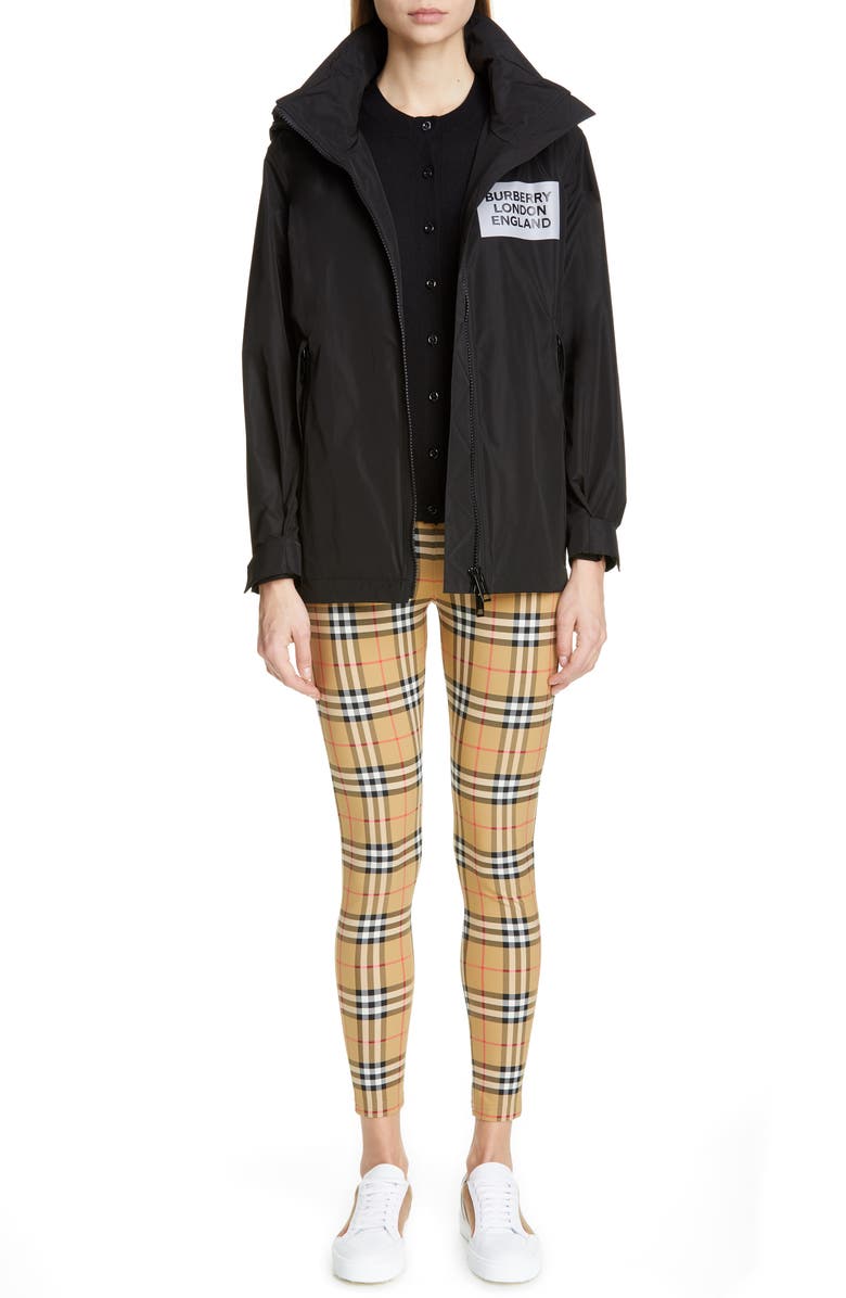 Burberry Monogram Logo Cashmere Cardigan, Alternate, color,