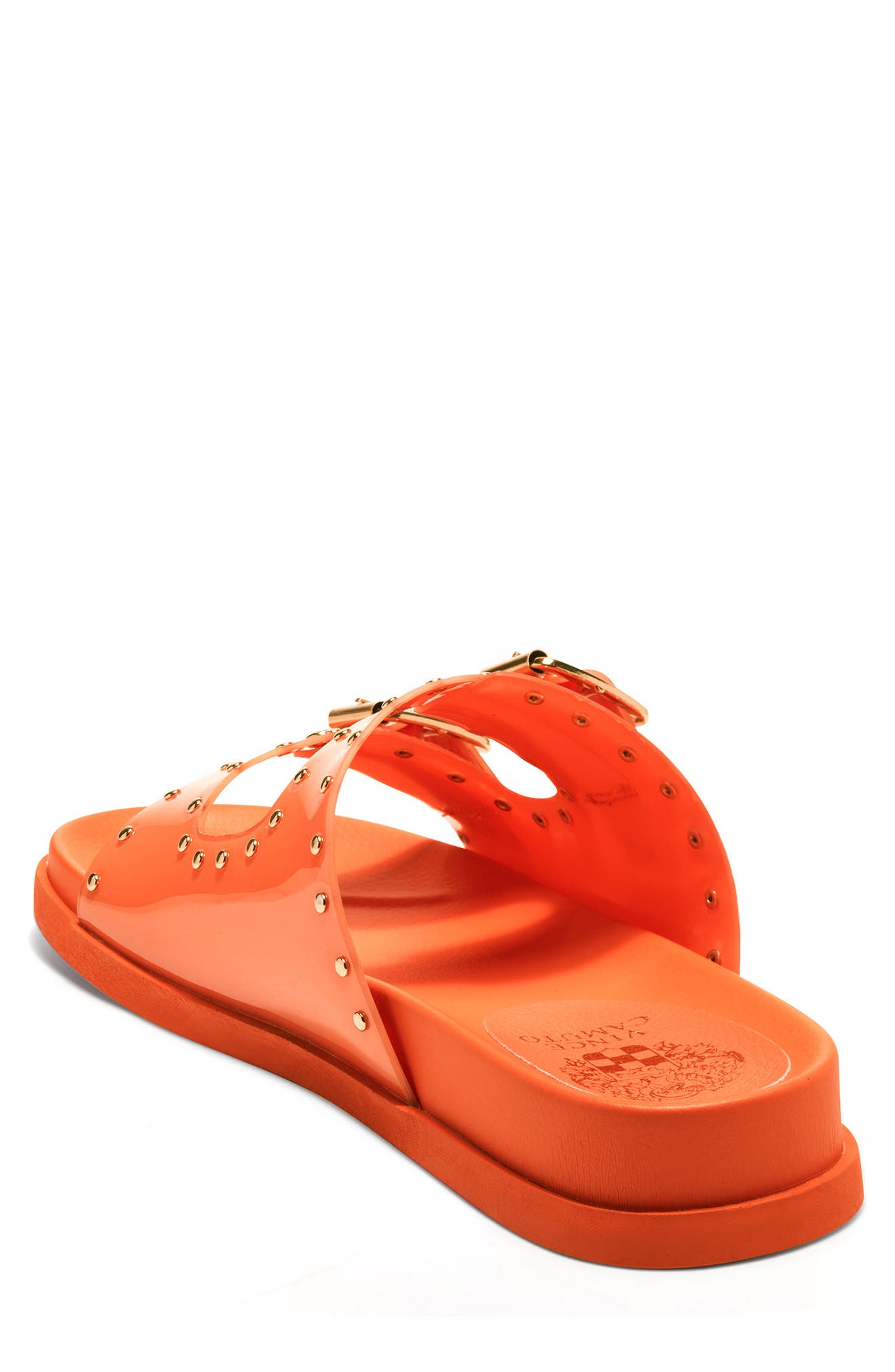 Two-Band Slide Sandal, Alternate, color, COVE CORAL