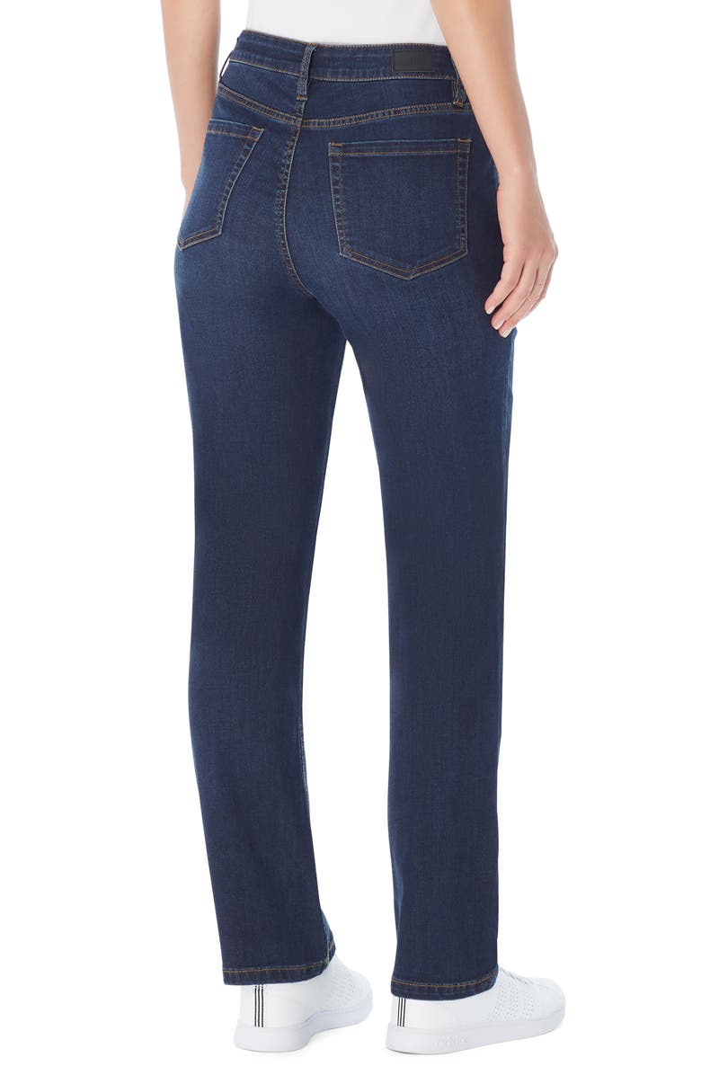 Jones New York Lexington Straight Leg Jeans, Alternate, color, Indigo Wash