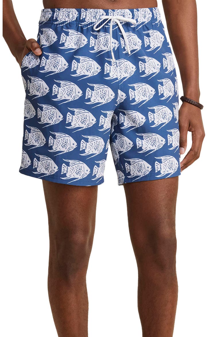 7-Inch Chappy Swim Trunks, Main, color, BLUE FISH