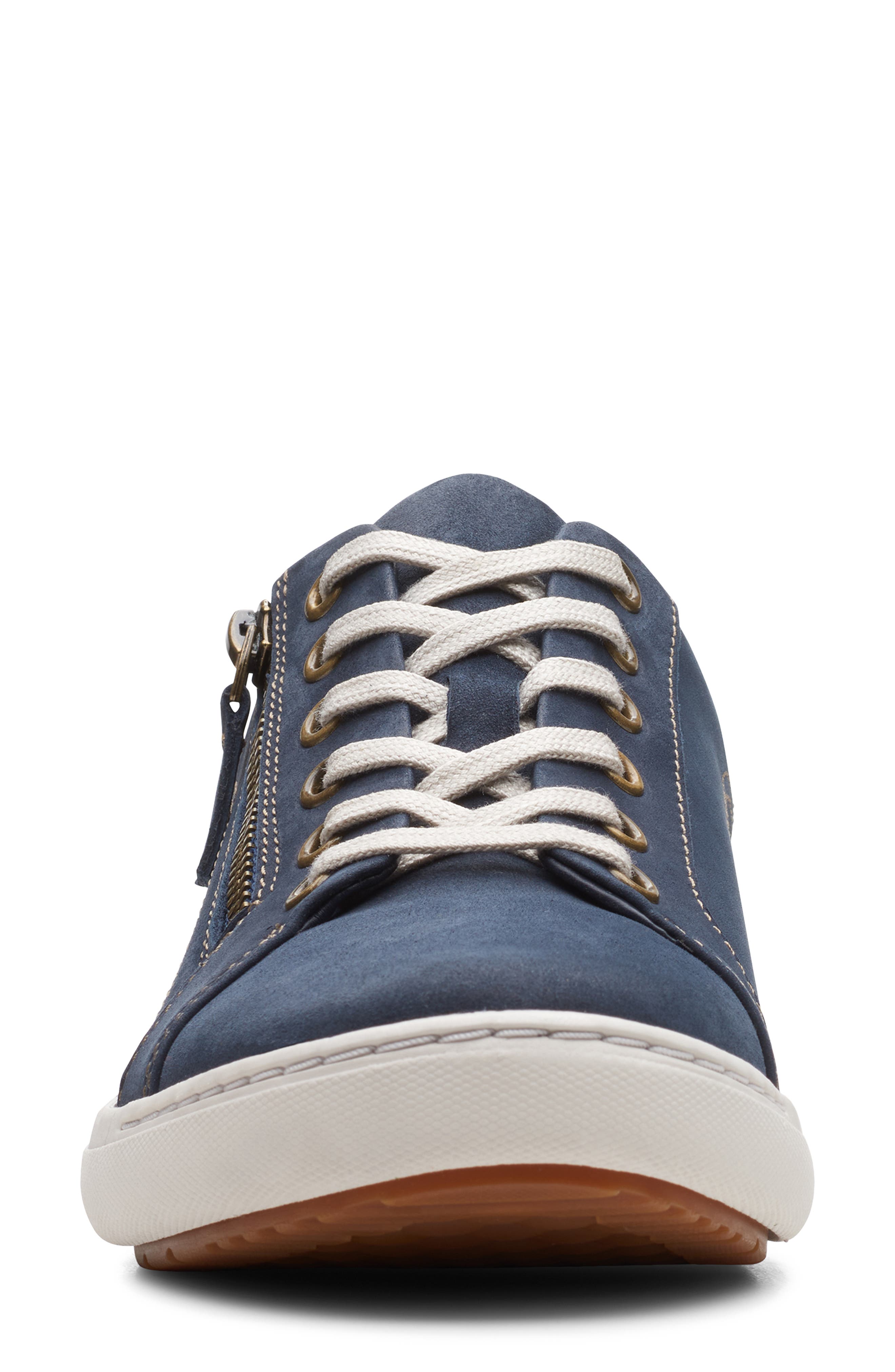 Nalle Lace-Up Sneaker, Alternate, color, NAVY NUBUCK