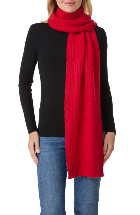 Wool & Cashmere Cable Scarf