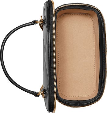 Kira Quilted Leather Vanity Case