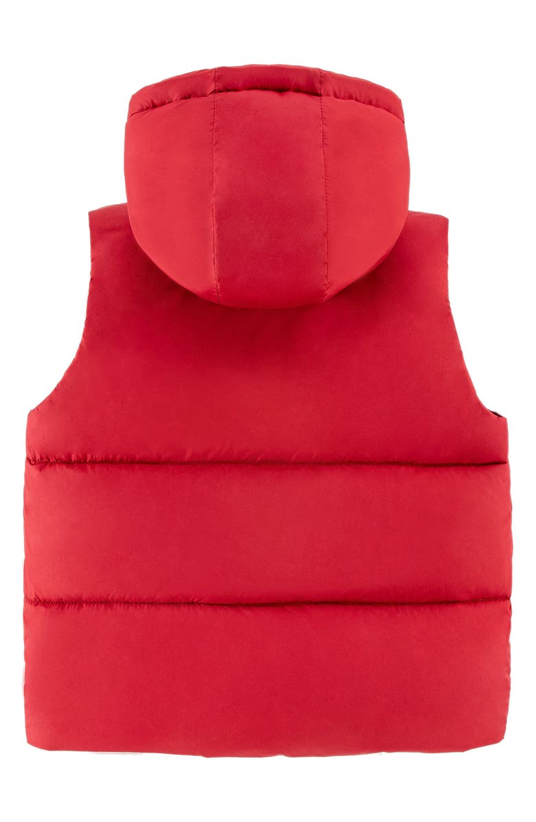 CALONIE Kids' Dylan Reversible Down Hooded Puffer Vest, Alternate, color, Red