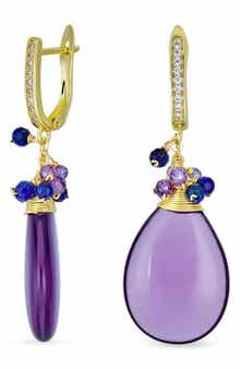 BLING JEWELRY Beaded Teardrop Earrings