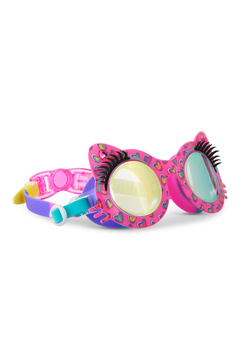 Kids' Kitty Swim Goggles, Alternate, color, PINK MULTI