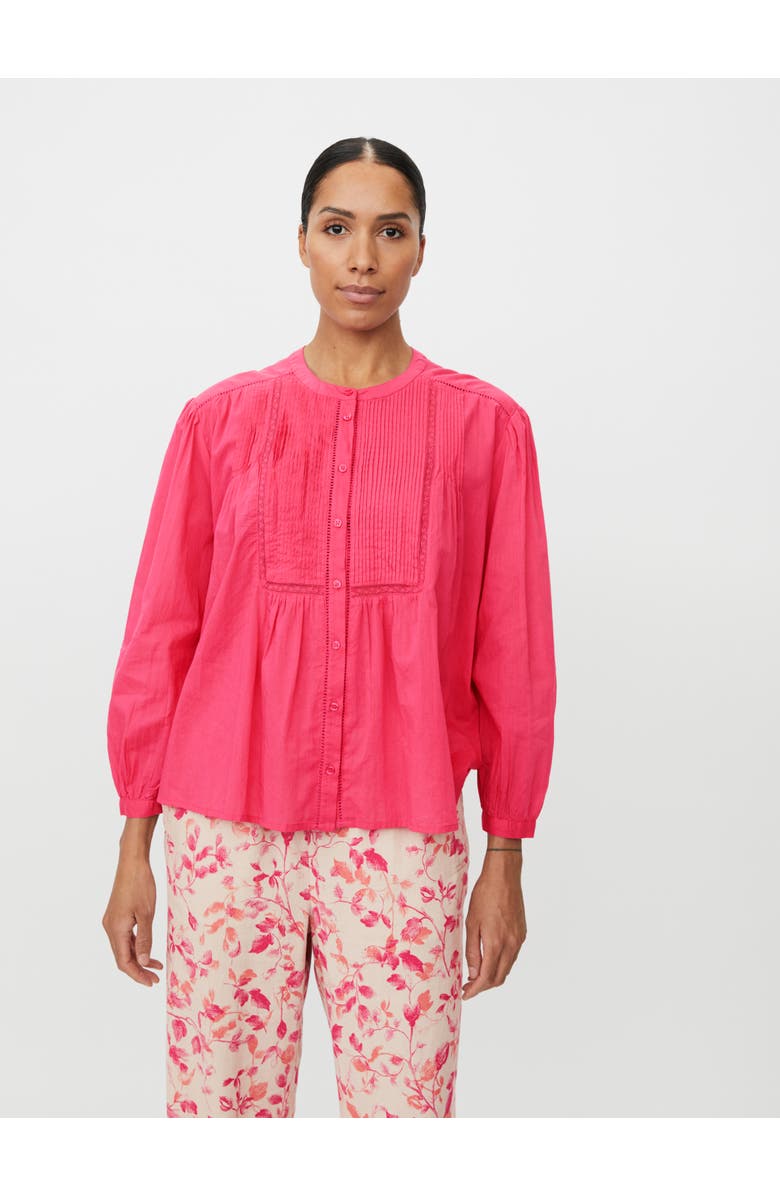 Masai Copenhagen MaIlvianne Pintuck Detail Blouse, Main, color, Carmine