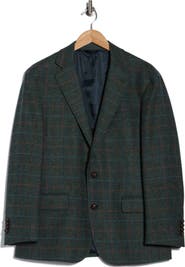 Brooks Brothers Plaid Tweed Wool Blazer