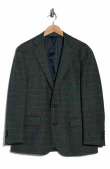 Brooks Brothers Plaid Tweed Wool Blazer