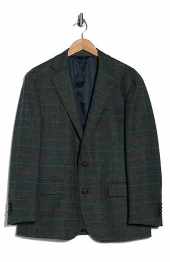 Brooks Brothers Plaid Tweed Wool Blazer