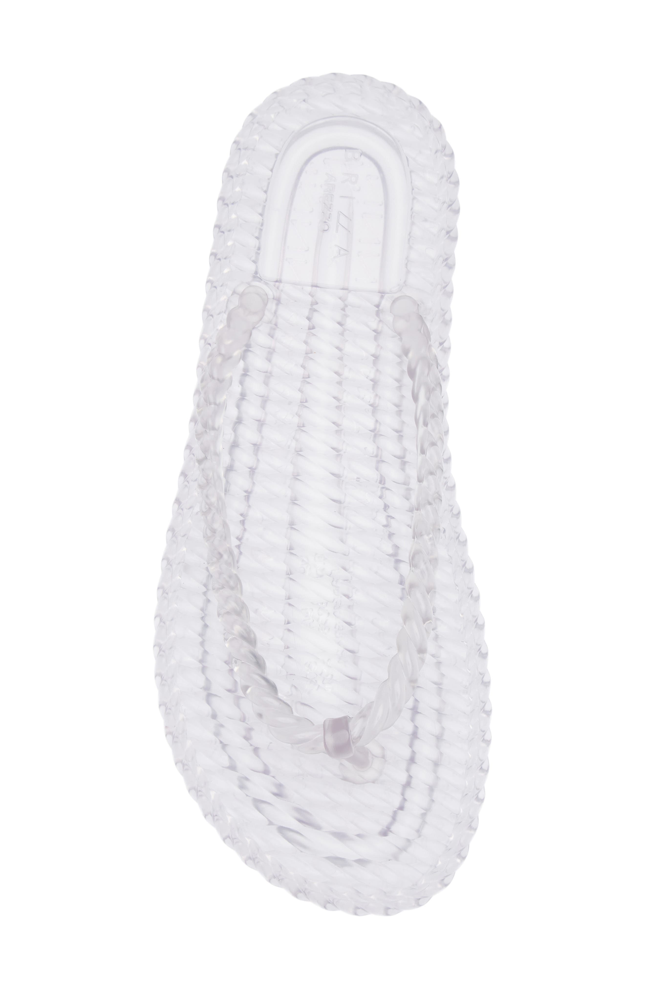 BRIZZA Jelly Flip Flop, Alternate, color, Clear