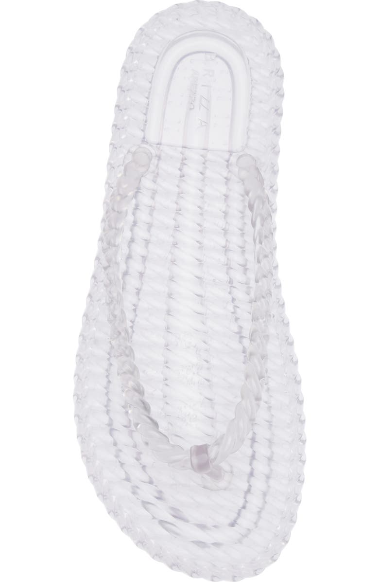 BRIZZA Jelly Flip Flop, Alternate, color, Clear