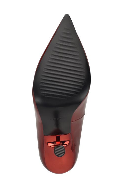 Nine West Lorela Pointed Toe Pump In Burgundy