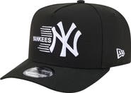 New Era Men's New Era Black New York Yankees Motion A-Frame 9FIFTY Snapback Hat