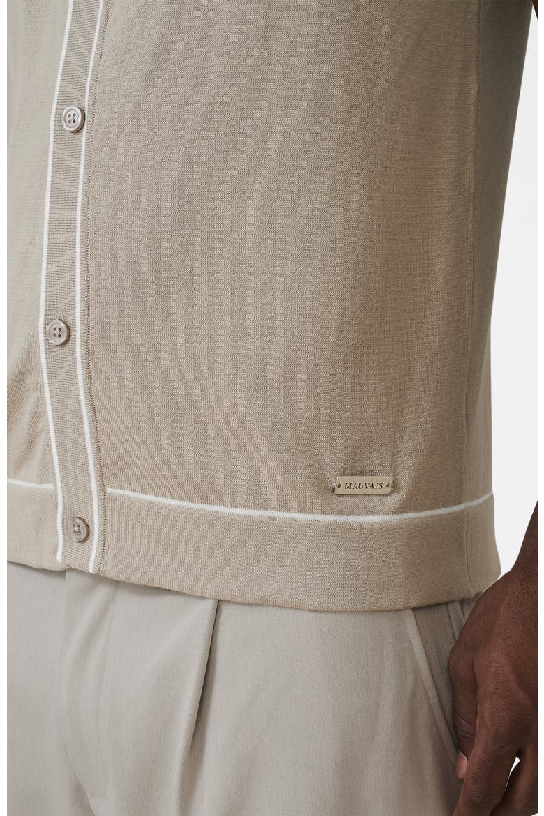Luciano Slim Knit Shirt, Alternate, color, Medium Beige