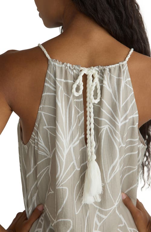 Bella Dahl Maxi Halter Dress In Tropical Print
