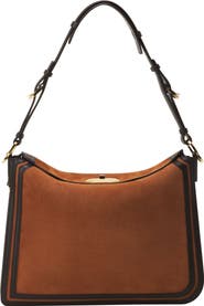 Lanvin Compagnon Asymmetrical Bag In Suede