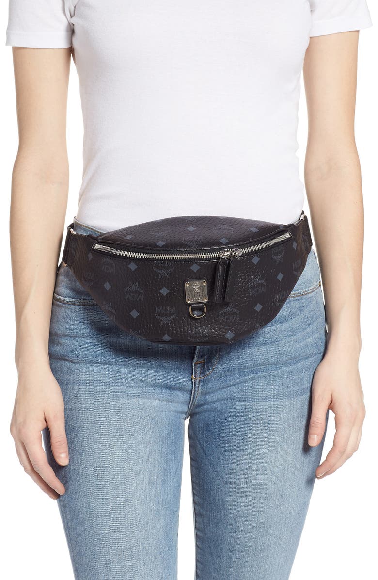 MCM Fursten Visetos Small Belt Bag, Alternate, color,