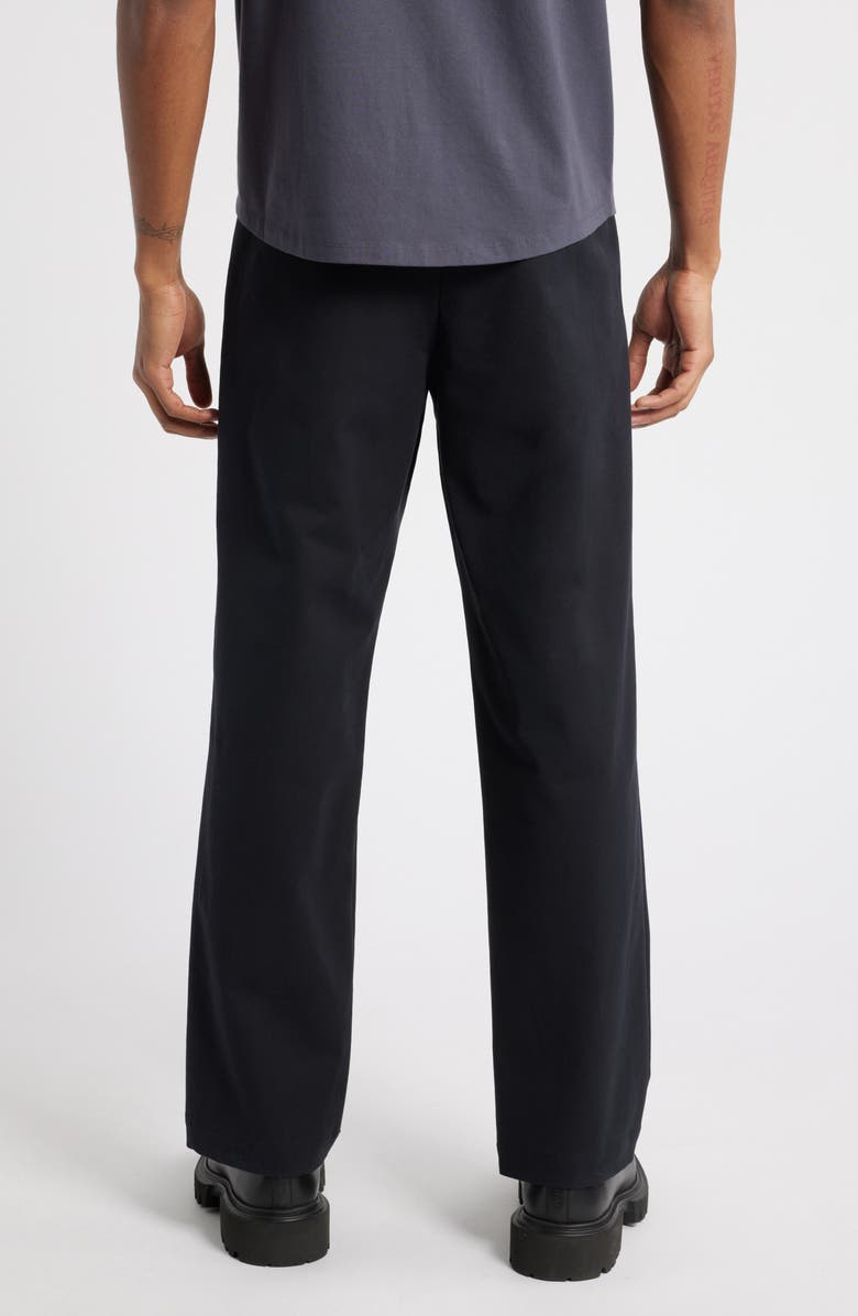 Open Edit Pleated Straight Leg Stretch Cotton Pants, Alternate, color,