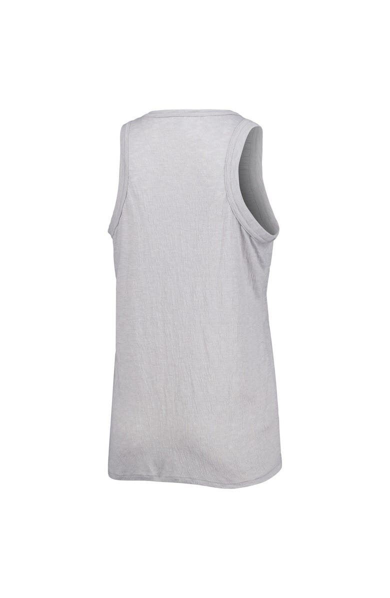 SOFT AS A GRAPE Women's Soft as a Grape Gray Oakland Athletics Tri-Blend Tank Top, Alternate, color, Gray