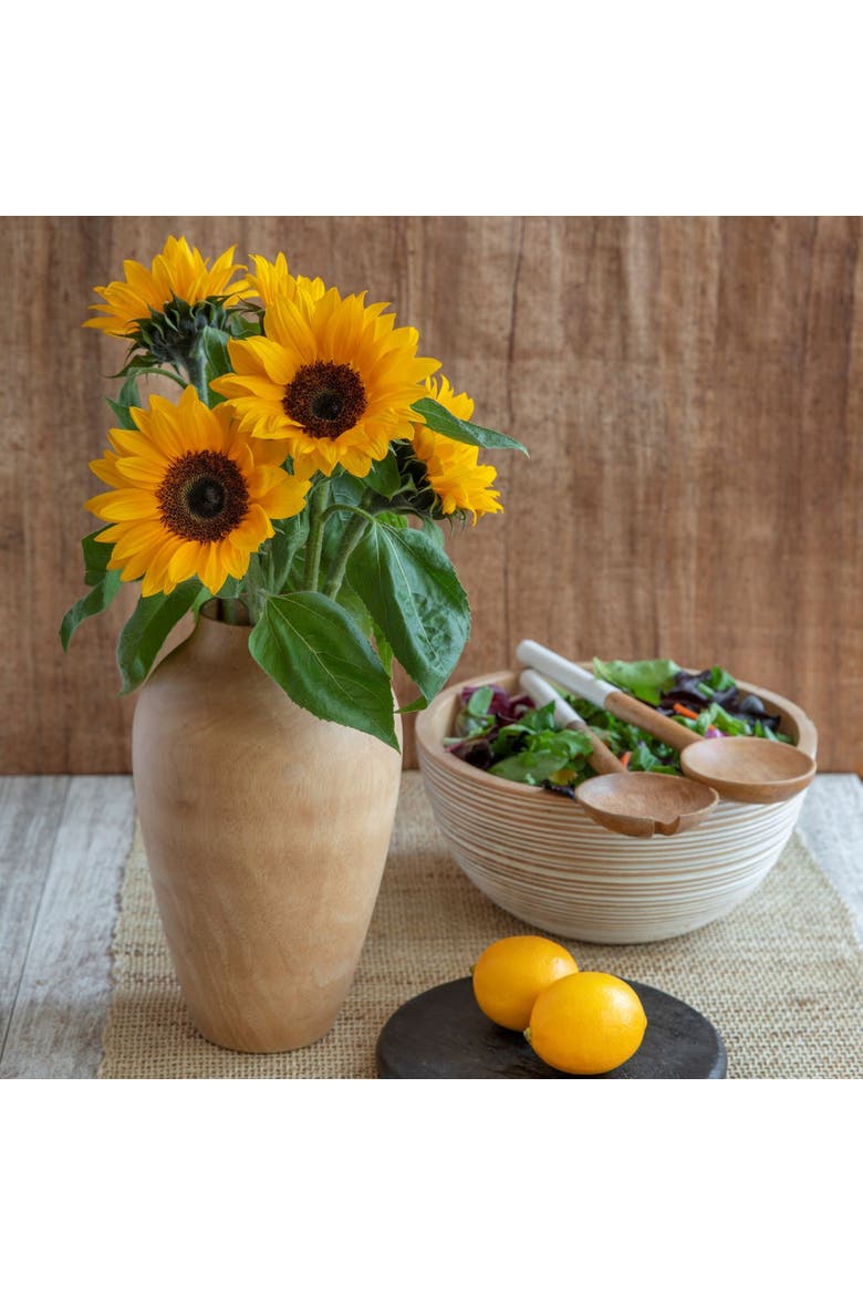 Mango Wood Classic Vase, Alternate, color, Mango