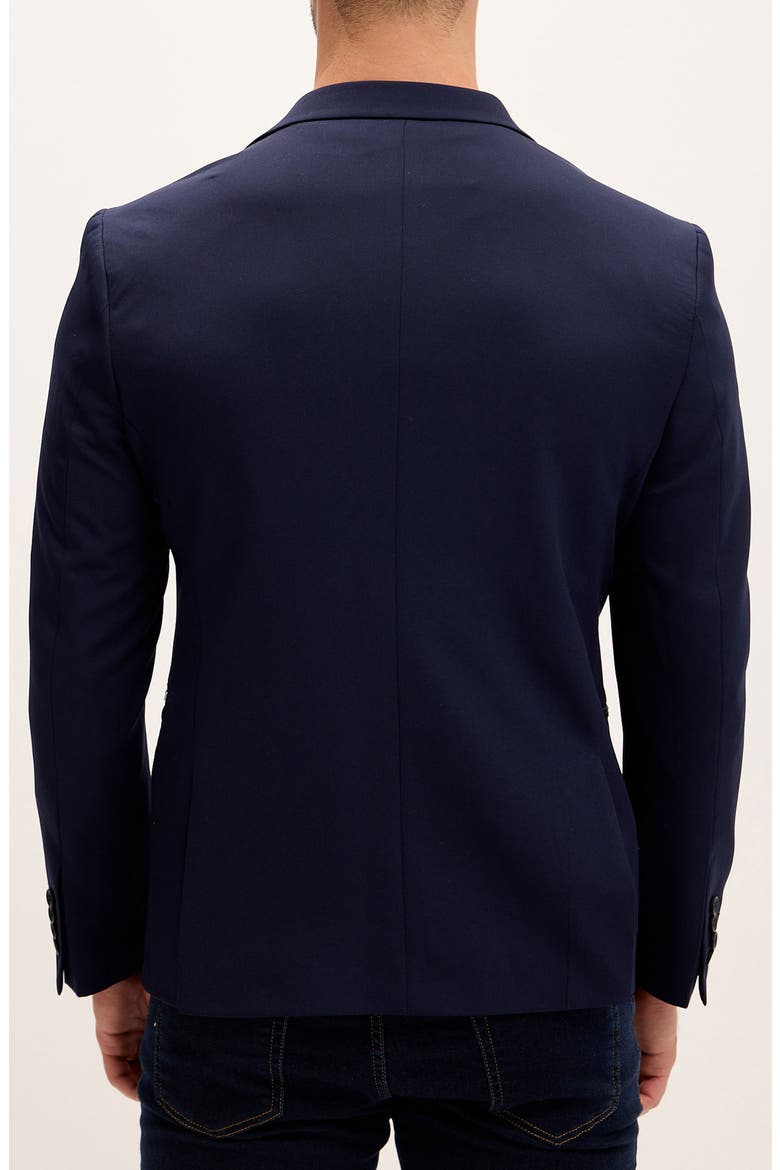 Everyday Two Way Zip Blazer, Alternate, color, NAVY