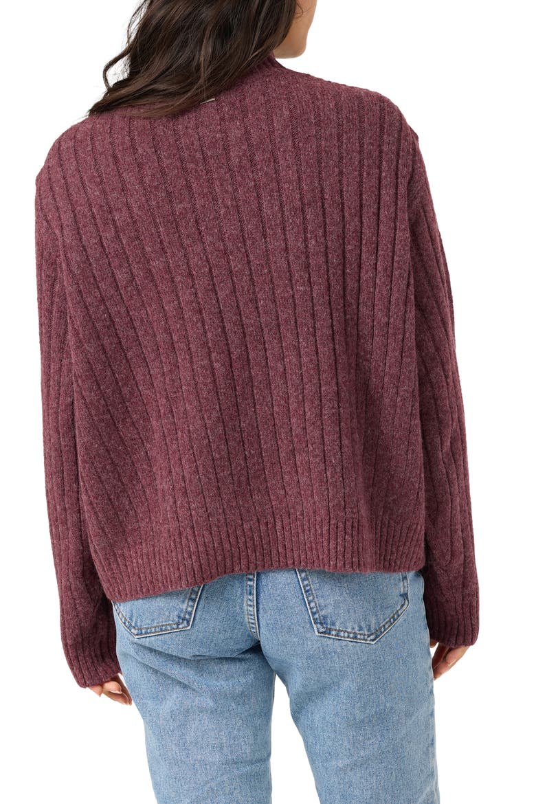 Cypress Mock Neck Sweater, Alternate, color, FIG