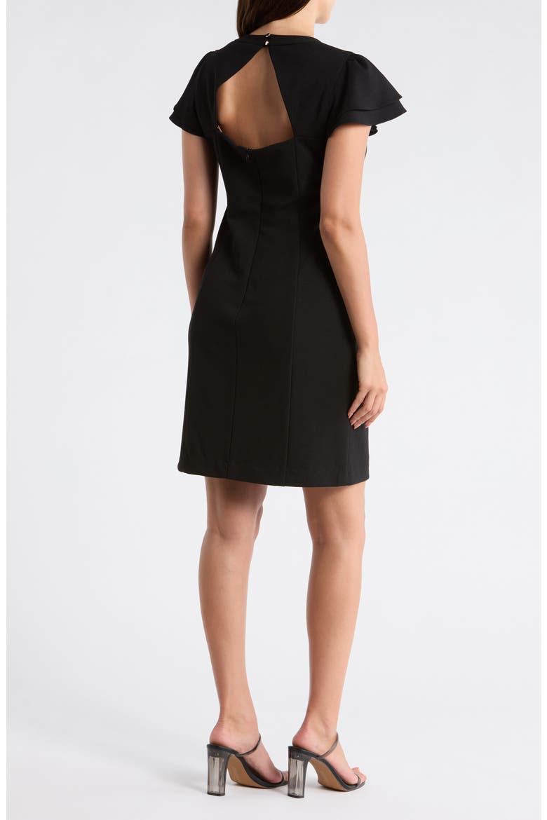 Sweetheart Neck Minidress, Alternate, color, BLACK