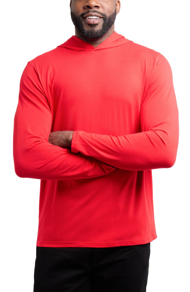XRAY Long Sleeve Hooded T-Shirt, Alternate, color, Racer Red
