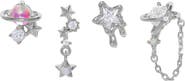 Girls Crew Lunar Dreams Set of 4 Stud Earrings