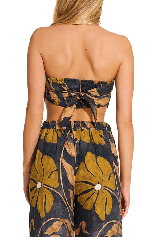 Vitamin A ® Joni Scarf Strapless Crop Top